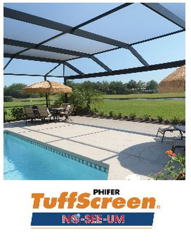 Phifer Tuff Screen no-see-um screen. Where strenght, visibility and outstanding insect protection meet