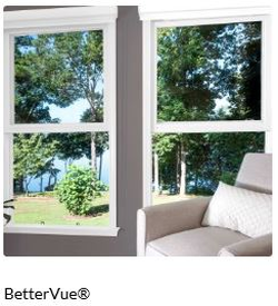 BetterVue® fiberglass insect screening with Water Shed Technology™ preserves optical clarity by shedding water and resisting dirt and grime for a sharp, more brilliant outward view. It is suitable for all window and patio screen door applications.